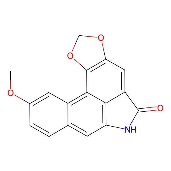 2D Structure of 16-Methoxy-3,5-dioxa-10-azapentacyclo[9.7.1.02,6.08,19.013,18]nonadeca-1(18),2(6),7,11(19),12,14,16-heptaen-9-one