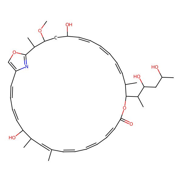2D Structure of 13-(3,5-Dihydroxyhexan-2-yl)-5,25-dihydroxy-3-methoxy-2,12,22,24-tetramethyl-14,32-dioxa-33-azabicyclo[28.2.1]tritriaconta-1(33),6,8,10,16,18,20,22,26,28,30-undecaen-15-one