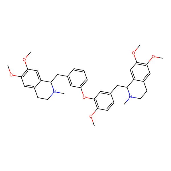 2D Structure of 1-[[3-[5-[(6,7-dimethoxy-2-methyl-3,4-dihydro-1H-isoquinolin-1-yl)methyl]-2-methoxyphenoxy]phenyl]methyl]-6,7-dimethoxy-2-methyl-3,4-dihydro-1H-isoquinoline