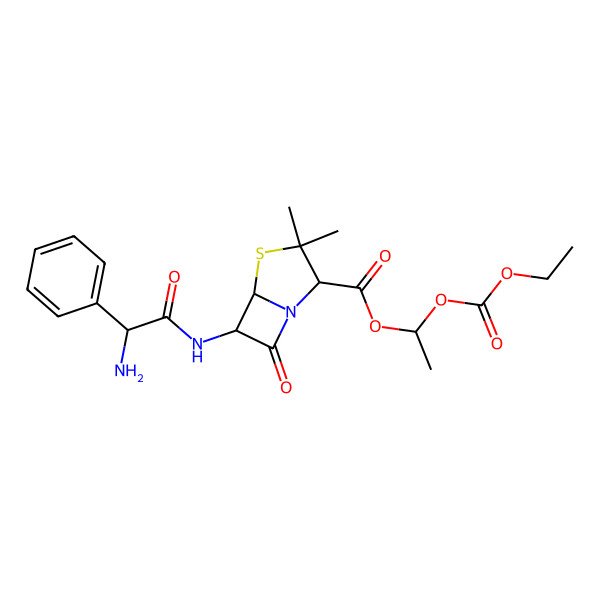 2D Structure of Bacampicillin