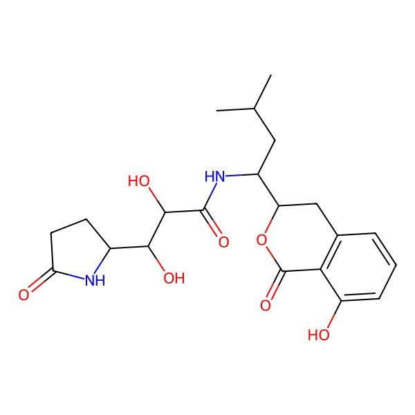 2D Structure of Bacillcoumacin C