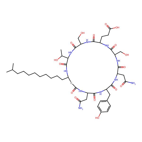 2D Structure of Bacillopeptin B