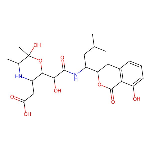 2D Structure of Bacilosarcin C