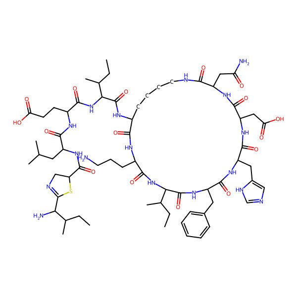 2D Structure of Bacitracin A (8CI)