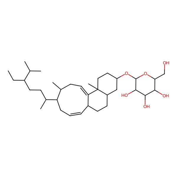 2D Structure of Bacosterol-3-O-beta-D-glucopyranoside