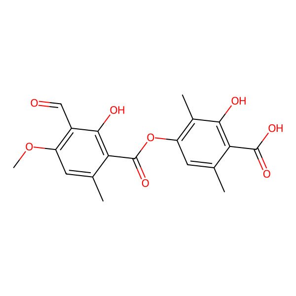 2D Structure of Baeomycesic acid