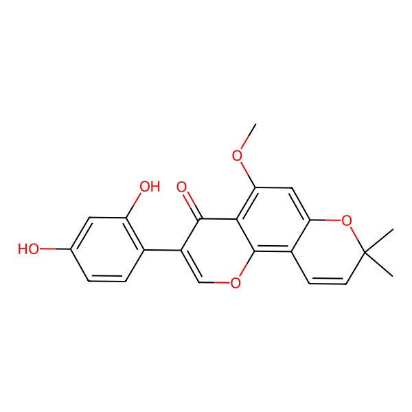 2D Structure of Barpisoflavone C 2D Structure of Barpisoflavone C