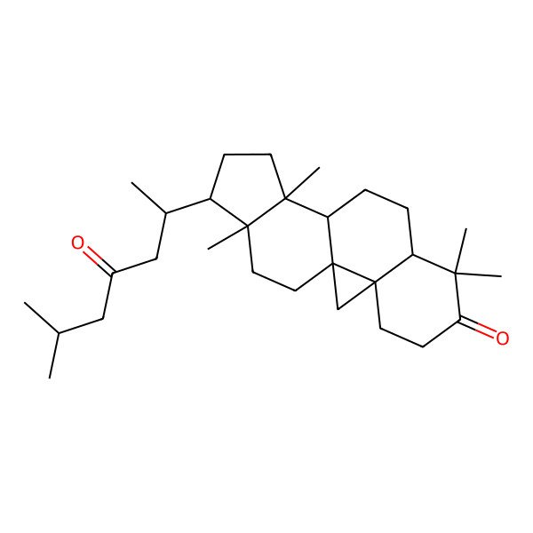 2D Structure of 7,7,12,16-Tetramethyl-15-(6-methyl-4-oxoheptan-2-yl)pentacyclo[9.7.0.01,3.03,8.012,16]octadecan-6-one