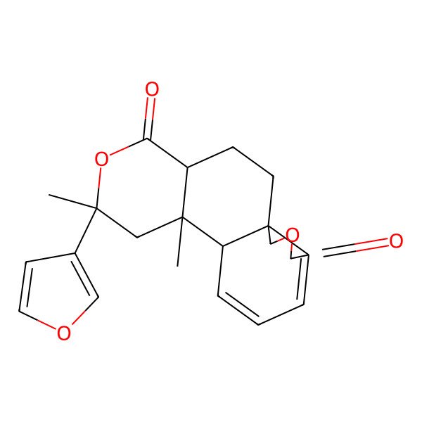 2D Structure of (1S,4S,7R,9R,10S)-7-(furan-3-yl)-7,9-dimethyl-6,16-dioxatetracyclo[8.7.0.01,14.04,9]heptadeca-11,13-diene-5,15-dione