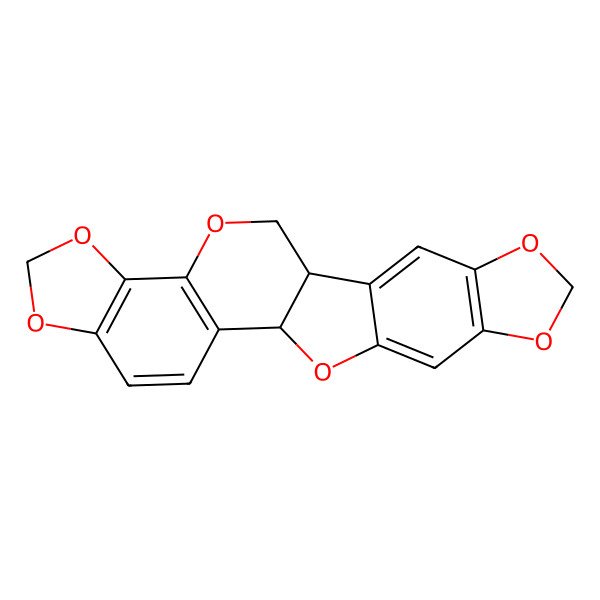 2D Structure of (1S,13R)-6,8,11,17,19,23-hexaoxahexacyclo[11.10.0.02,10.05,9.014,22.016,20]tricosa-2(10),3,5(9),14,16(20),21-hexaene