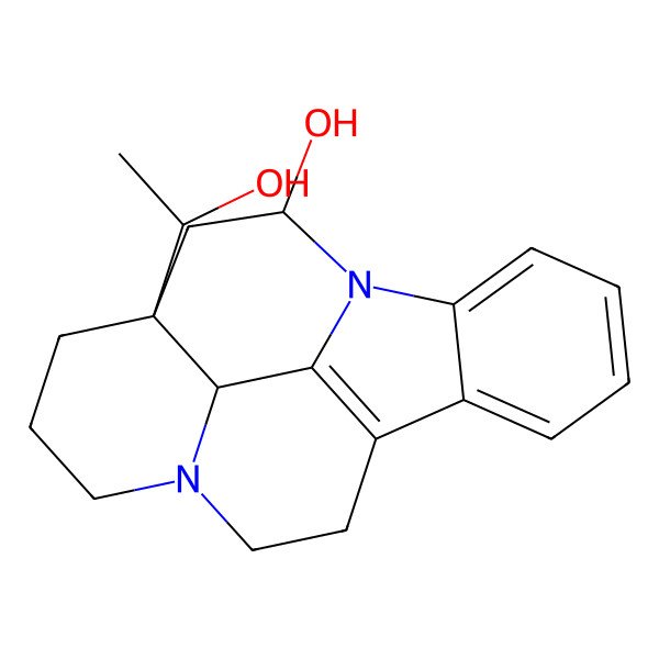 2D Structure of (15S,17R,19R)-15-[(1R)-1-hydroxyethyl]-1,11-diazapentacyclo[9.6.2.02,7.08,18.015,19]nonadeca-2,4,6,8(18)-tetraen-17-ol