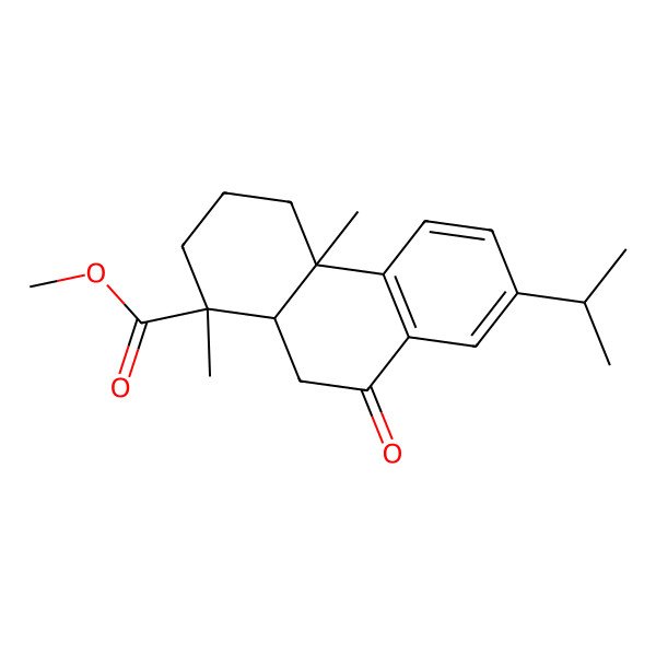 2D Structure of methyl (1R,4aR,10aS)-1,4a-dimethyl-9-oxo-7-propan-2-yl-3,4,10,10a-tetrahydro-2H-phenanthrene-1-carboxylate