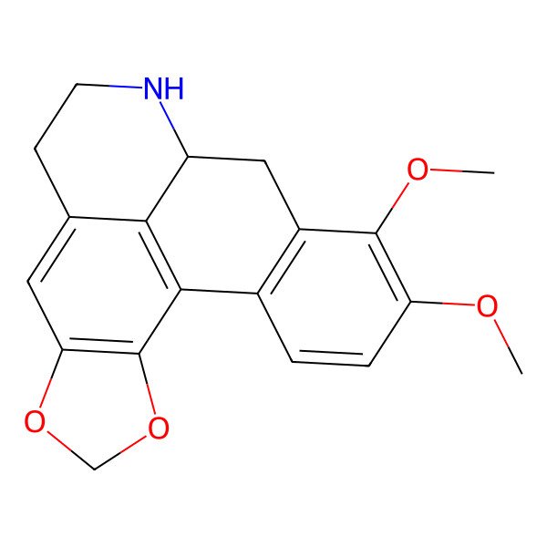 2D Structure of 15,16-Dimethoxy-3,5-dioxa-11-azapentacyclo[10.7.1.02,6.08,20.014,19]icosa-1(20),2(6),7,14(19),15,17-hexaene