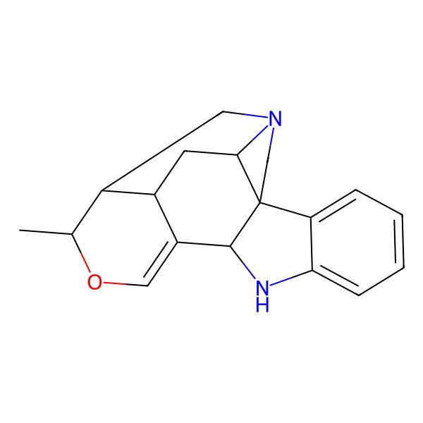 2D Structure of (4S,12R,16R,17S,18S,20S)-16-methyl-15-oxa-1,11-diazahexacyclo[15.3.1.04,12.04,20.05,10.013,18]henicosa-5,7,9,13-tetraene