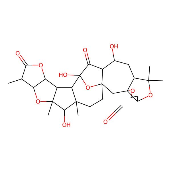 2D Structure of 12,15,25-Trihydroxy-9,9,21,24,26-pentamethyl-4,8,19,23,29-pentaoxaoctacyclo[13.13.1.01,13.03,7.03,10.016,26.017,24.018,22]nonacosane-5,14,20-trione