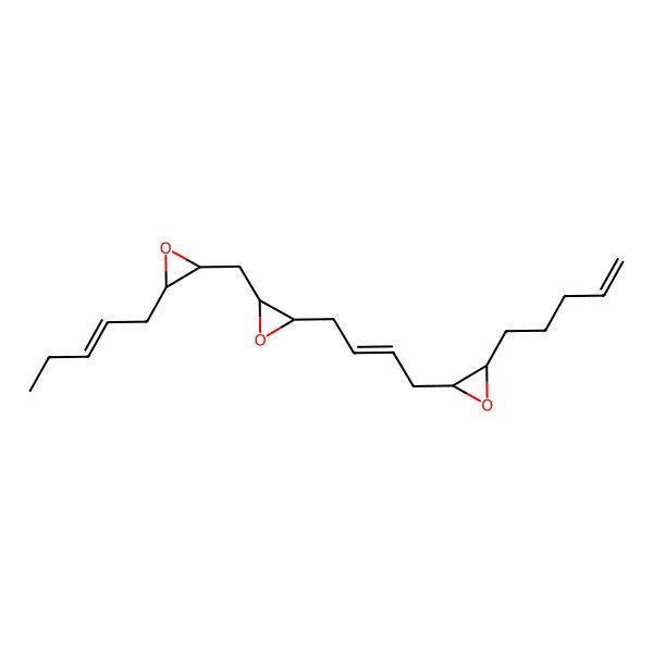 2D Structure of (2R,3R)-2-[(Z)-pent-2-enyl]-3-[[(2R,3R)-3-[(Z)-4-[(2R,3R)-3-pent-4-enyloxiran-2-yl]but-2-enyl]oxiran-2-yl]methyl]oxirane