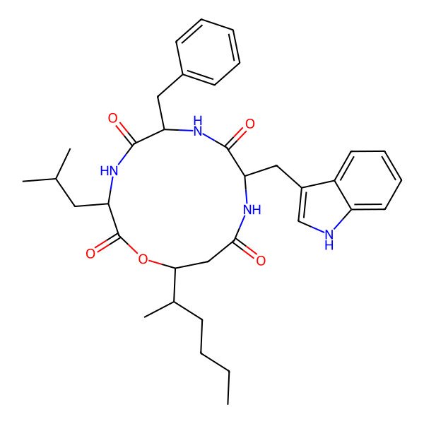 2D Structure of Beauverolide Jb