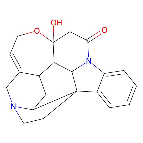 2D Structure of (4aR,5aS,8aR,13aS,15aS,15bR)-15a-hydroxy-2,4a,5,5a,7,8,13a,15,15b,16-decahydro4,6-methanoindolo[3,2,1-ij]oxepino[2,3,4-de]pyrrolo[2,3-h]quinolin-14-one