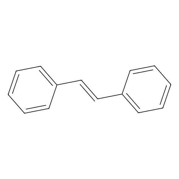 2D Structure of Benzene, 1,1'-(1,2-ethenediyl)bis-