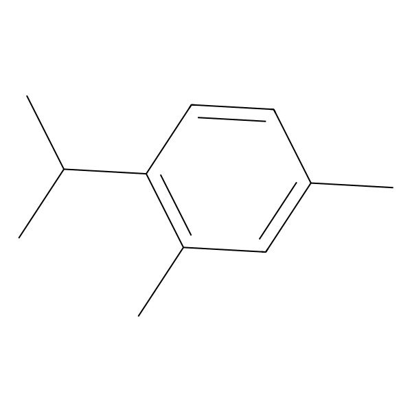 2D Structure of Benzene, 2,4-dimethyl-1-(1-methylethyl)- 2D Structure of Benzene, 2,4-dimethyl-1-(1-methylethyl)-