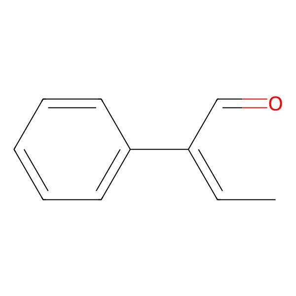 2D Structure of Benzeneacetaldehyde, alpha-ethylidene-
