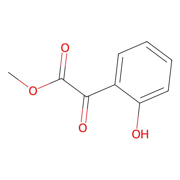 2D Structure of Benzeneacetic acid, 2-hydroxy-alpha-oxo-, methyl ester