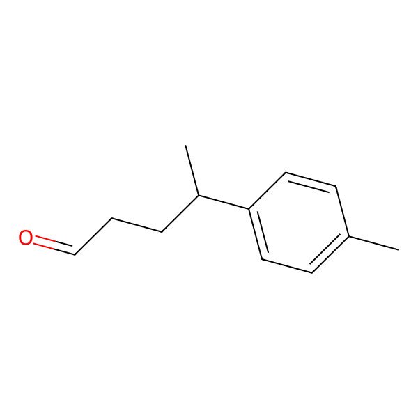2D Structure of Benzenebutanal, gamma,4-dimethyl-