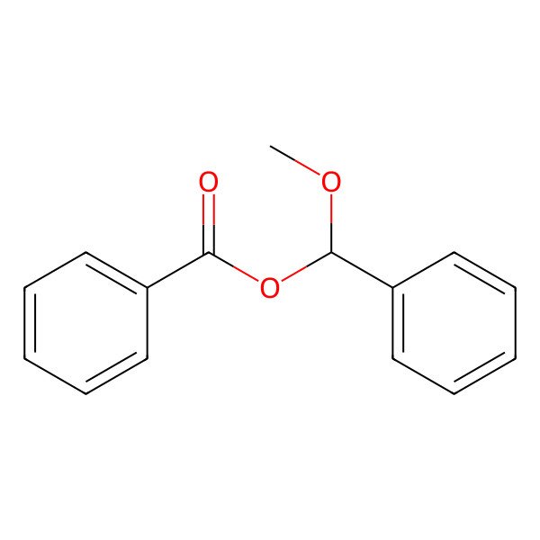 2D Structure of Benzenemethanol, alpha-methoxy-, benzoate