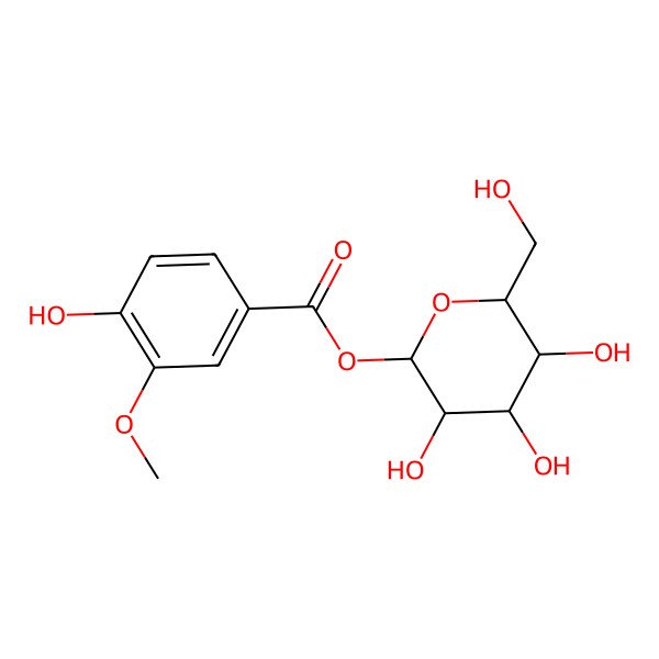 2D Structure of Benzoic acid + 1O, 1MeO, O-Hex