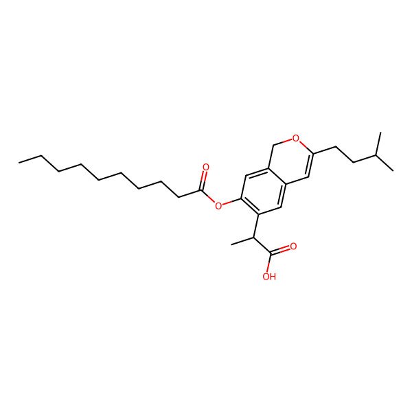 2D Structure of Benzopyranyl capriate