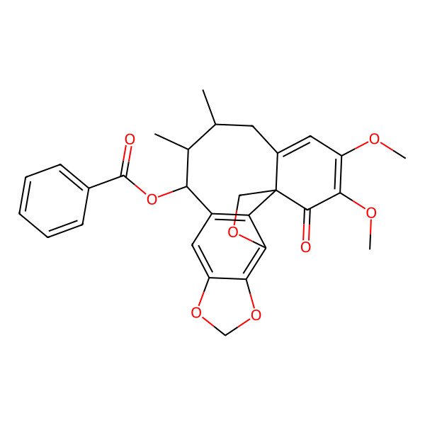 2D Structure of Benzoyl oxokadsurane