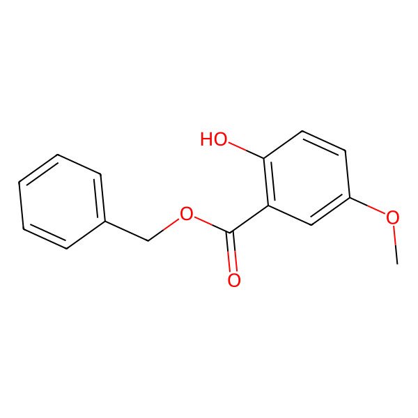 2D Structure of Benzyl 2-hydroxy-5-methoxybenzoate