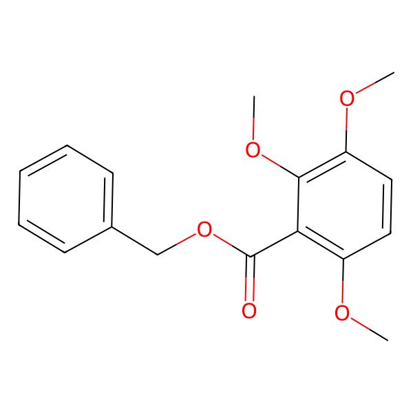 2D Structure of Benzyl 2,3,6-trimethoxybenzoate