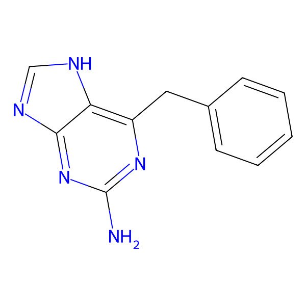 2D Structure of Benzyle aminopurine