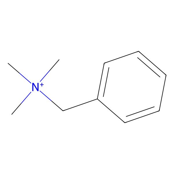 2D Structure of Benzyltrimethylammonium