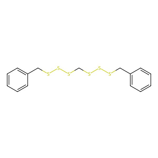 2D Structure of [(Benzyltrisulfanyl)methyltrisulfanyl]methylbenzene