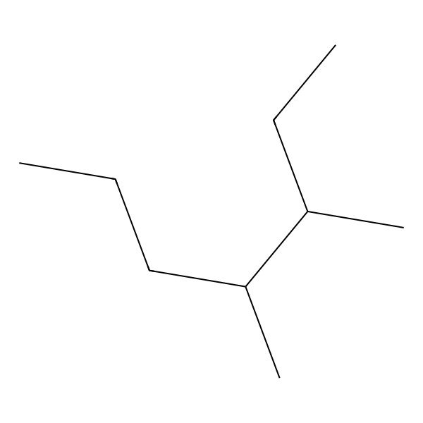 2D Structure of beta-3,4-Dimethylheptane