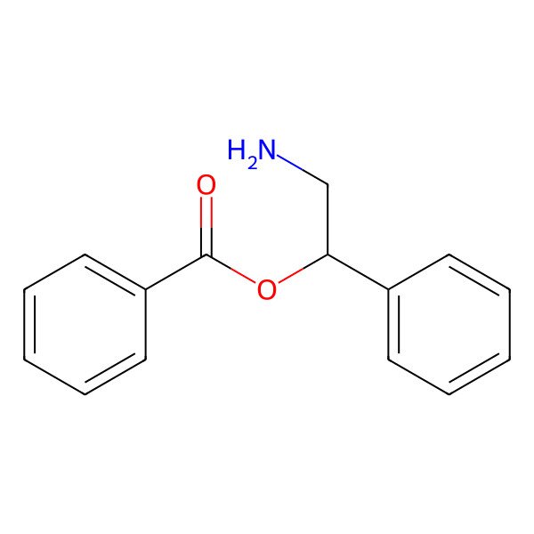 2D Structure of beta-Benzoyloxy-beta-phenylethyl amine 2D Structure of beta-Benzoyloxy-beta-phenylethyl amine