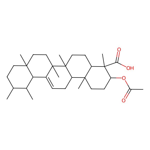 2D Structure of beta-Boswellic acid acetate