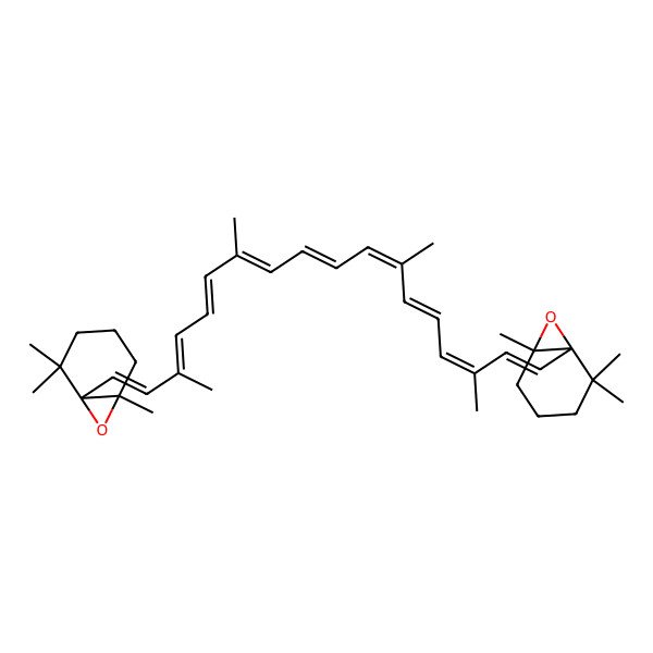 2D Structure of beta-Carotene-5,6,5'6'-diepoxide