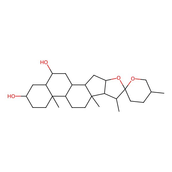 2D Structure of beta-CHLOROGENIN 2D Structure of beta-CHLOROGENIN
