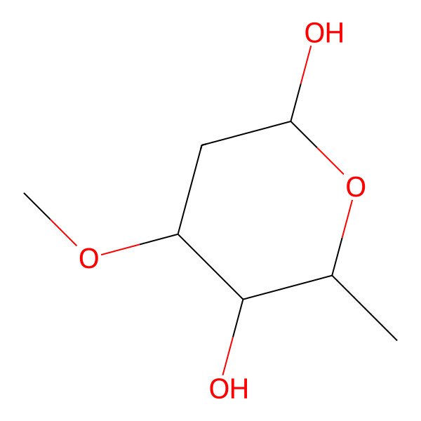 2D Structure of beta-D-Cymarose pyranose 2D Structure of beta-D-Cymarose pyranose