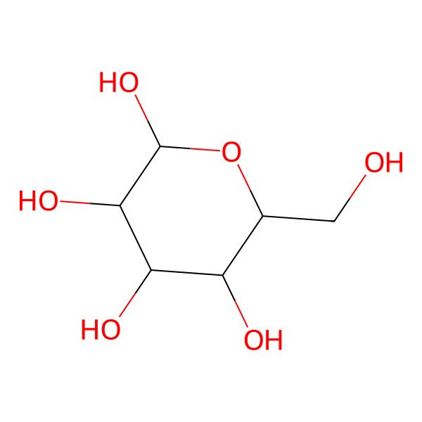 2D Structure of beta-D-GALACTOPYRANOSE