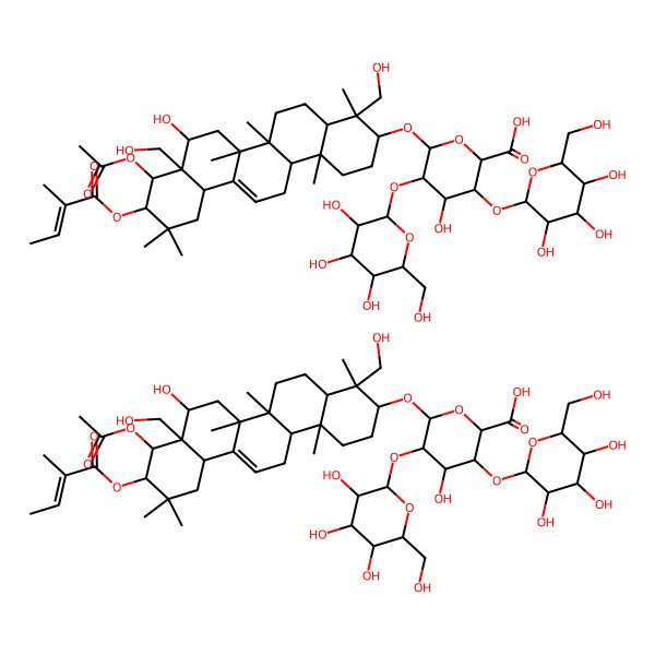 2D Structure of Beta-Escin, beta-Reparil, beta-Aescinu