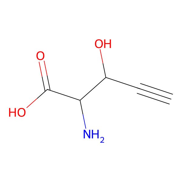 2D Structure of beta-Ethynylserine
