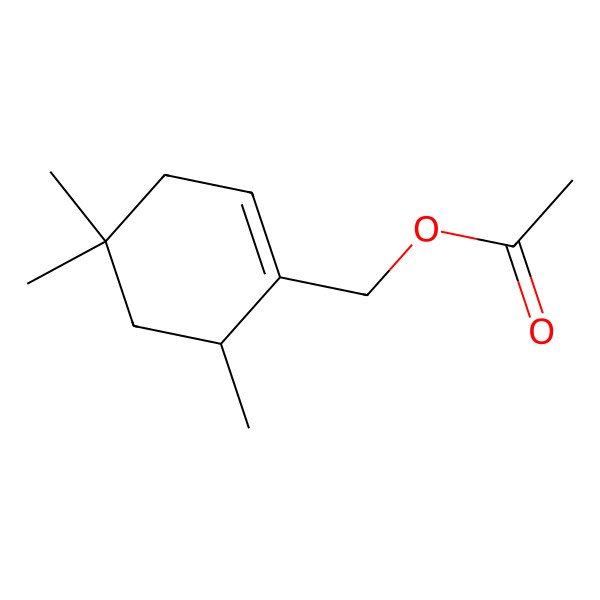 2D Structure of beta-Isocyclolavandulyl acetate