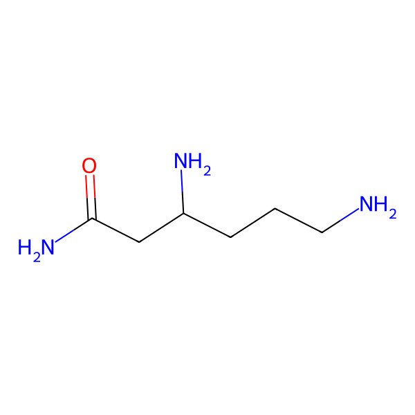 2D Structure of beta-Lysinamide