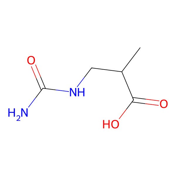 2D Structure of beta-Ureidoisobutyric acid