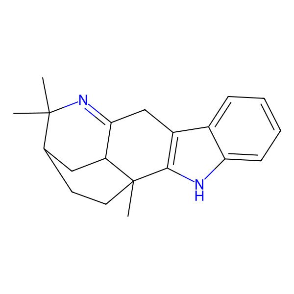 2D Structure of (1R,15S,17S)-1,14,14-trimethyl-3,13-diazapentacyclo[13.2.2.02,10.04,9.012,17]nonadeca-2(10),4,6,8,12-pentaene