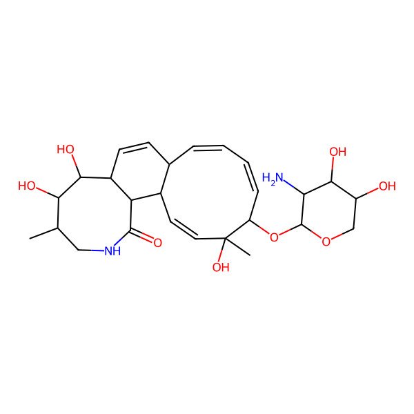 2D Structure of 17-(3-Amino-4,5-dihydroxyoxan-2-yl)oxy-7,8,18-trihydroxy-6,18-dimethyl-4-azatricyclo[10.8.0.02,9]icosa-10,13,15,19-tetraen-3-one